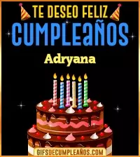 Te deseo Feliz Cumpleaños Adryana